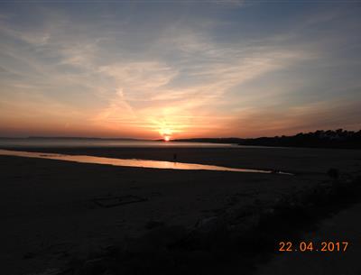Couché de soleil, plage de Pentrez St Nic 10Km